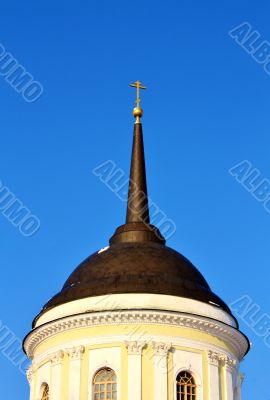 orthodox church in sun light
