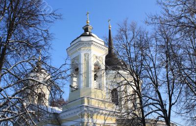 orthodox church in sun light