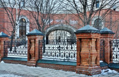 building of the Tretyakov Gallery in Moscow (detail)