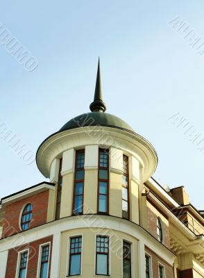 Brown building with dome