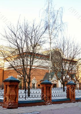facade of the Tretyakov Gallery in Moscow (detail)