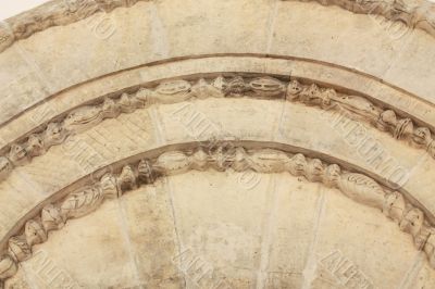 Decoration of the entrance to the orthodox hurch