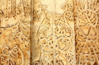 Decoration of the entrance to the orthodox hurch