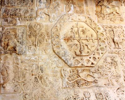 Decoration of the entrance to the orthodox hurch