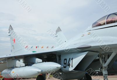 Combat aircraft on the ground