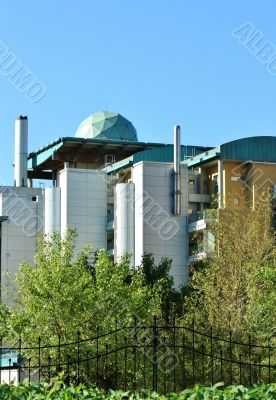 Vent pipes on the roof