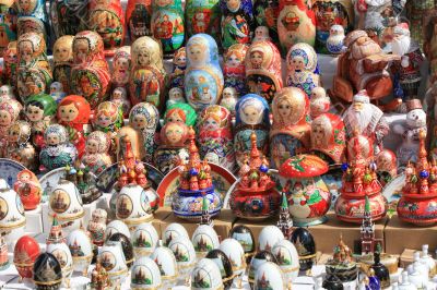 Nesting dolls for tourists