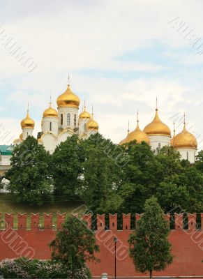 Domes of Moscow Kremlin