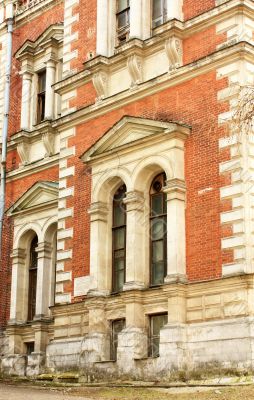 Windows of the classical style building 