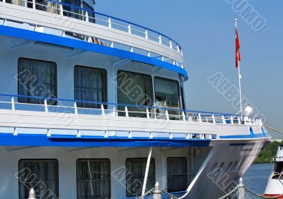 Bow of the river passenger liner