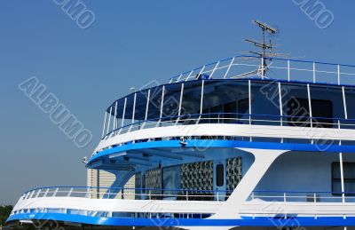 Aft of the river passenger liner