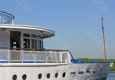 Bow of the river passenger liner