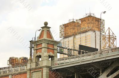 Bridge through Moscow River, view from downstairs 