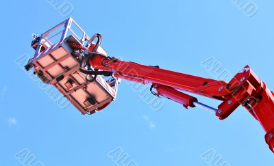 Mobile fire escape with rescue cradle