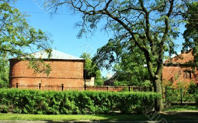 Old buildings of red brick