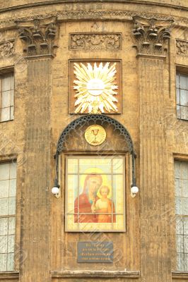 Icon on the temple`s wall