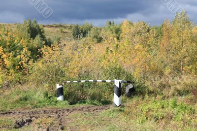 Barrier on the road