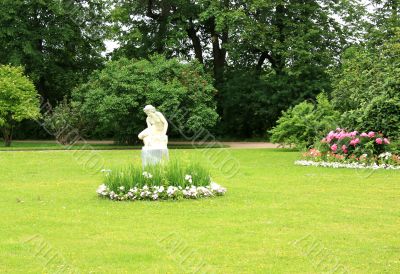 Lawn of the old park