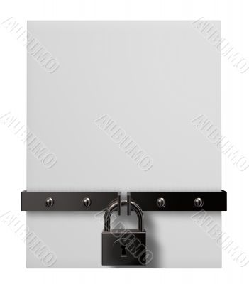 box and padlock