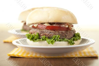a plate of chicken sandwiches