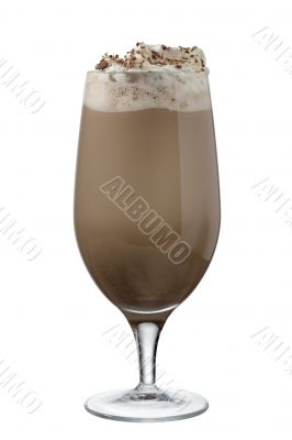 chocolate shake with whipped cream