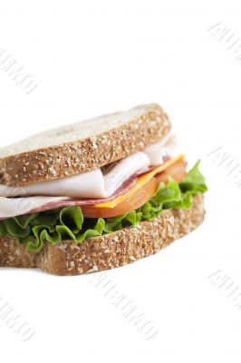 ham and vegetable sandwich