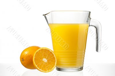 orange juice in jug