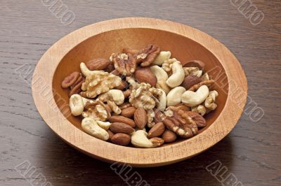 bowl of assorted nuts
