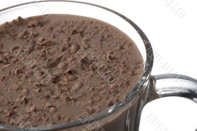 a cup of chocolate drink