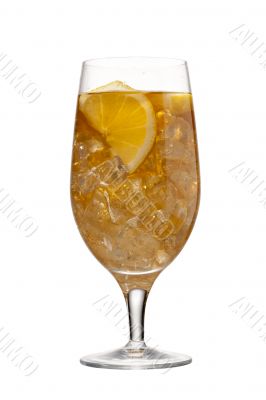 glass of iced tea drink