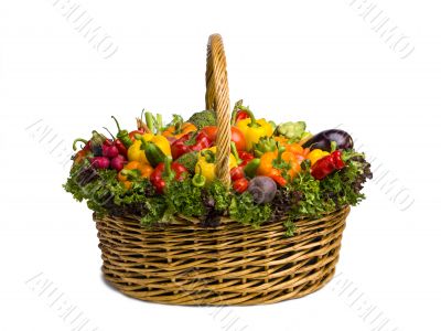 side of vegetable basket