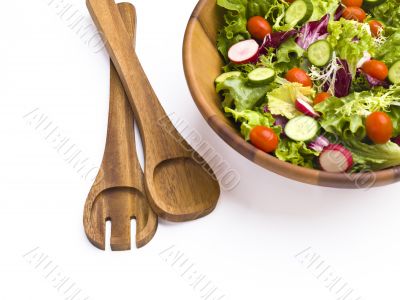tongs paired with salad bowl