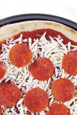 cheese and pepperoni pizza