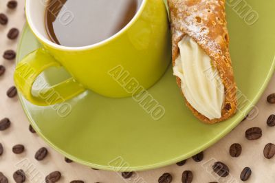 cookie cream and coffee beans