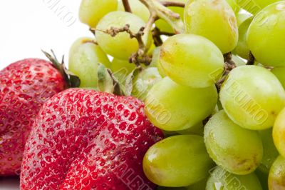 Strawberries and Grapes