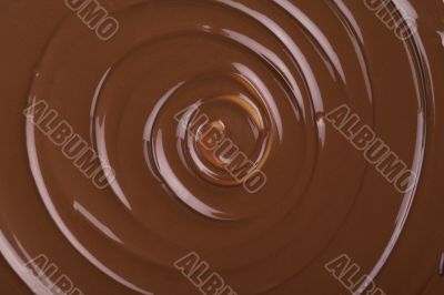 twirling chocolate