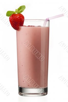 image of strawberry milkshake