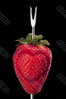 strawberry on stick