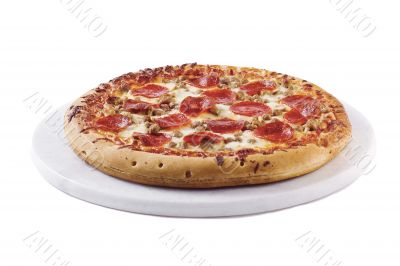 pizza isolated on white