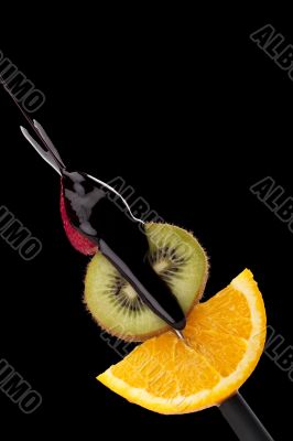 strawberry kiwi and orange