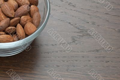 a bowl of almond nuts