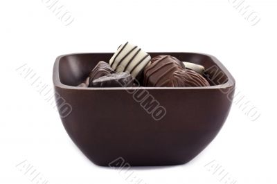 chocolates in bowl