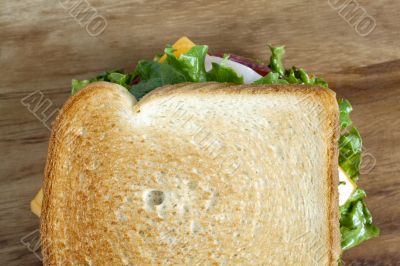 delicious ham sandwich