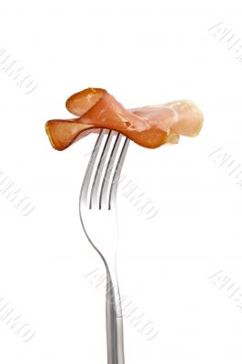 ham on the fork
