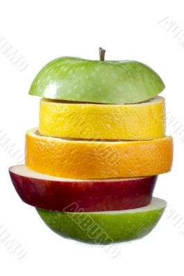 various fruit slices