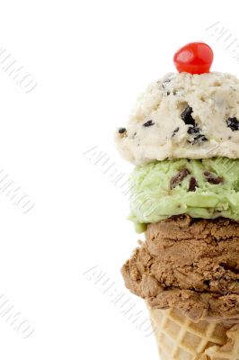 various flavors of ice cream