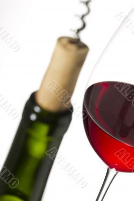 cropped image of red wine