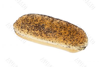 hotdog bread with black sesame seeds