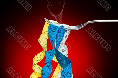 Fork and tape measuere