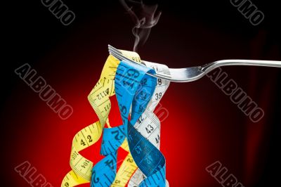 Fork and tape measuere